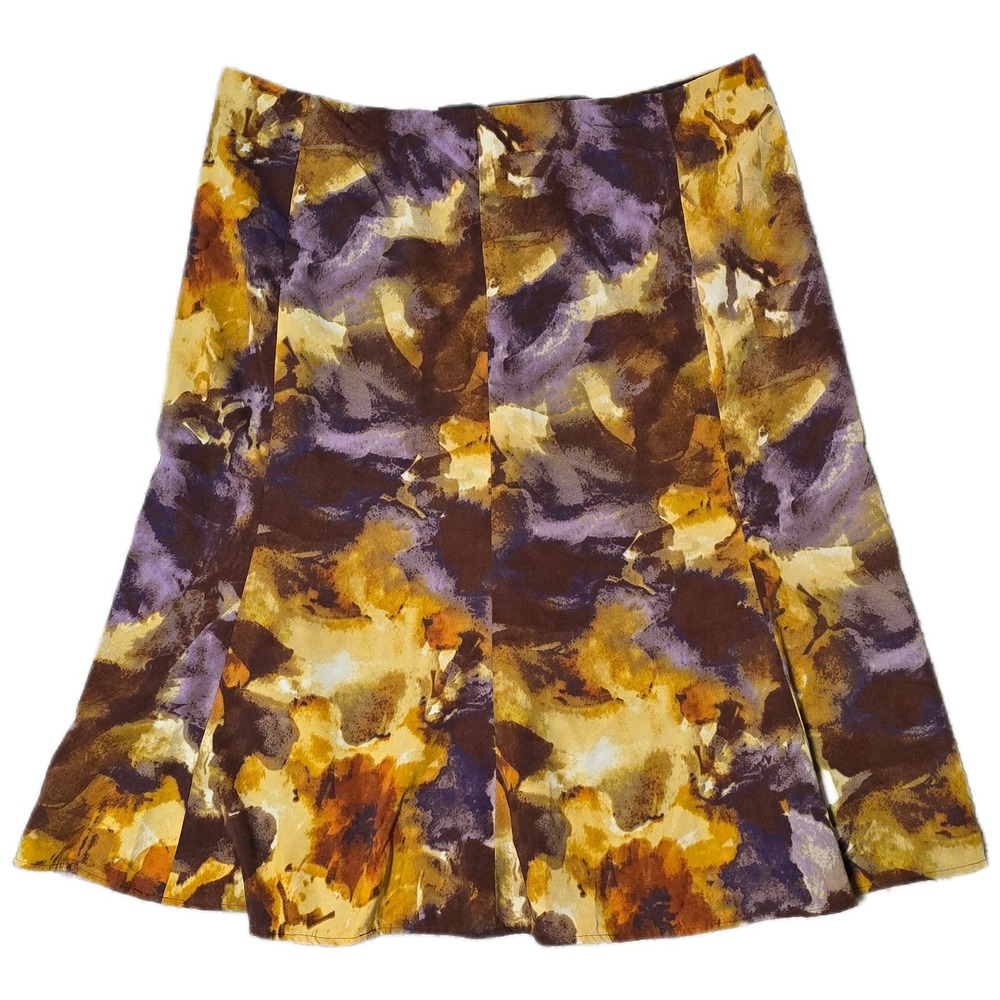 Jones Wear Women's Midi Skirt Size 16 Abstract Print Pleated Flare Style
(X)